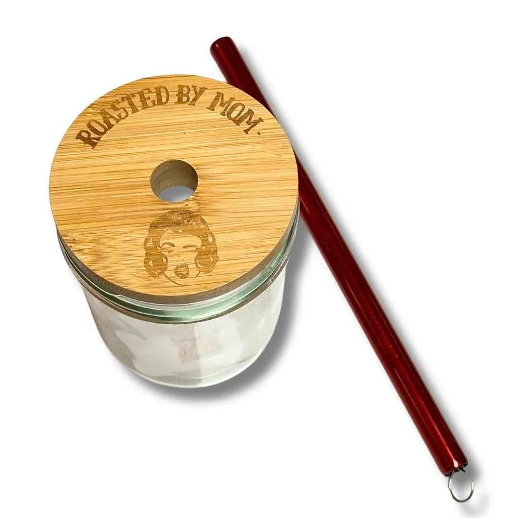 Roasted By Mom Reusable Boba Jar
