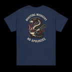 Roasting Misogyny_ Roasted By Mom Coffee  tshirt blue